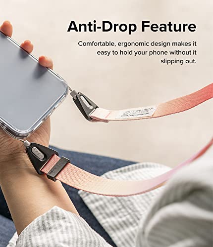 Ringke Phone Lanyard for iPhone 17 Pro Max and Most Smartphones [One-Touch Buckle] Shoulder Strap Adjustable Sturdy Universal Phone Crossbody Neck Lanyard for Travel Essentials - Aloha Sunset - color: Aloha Sunset