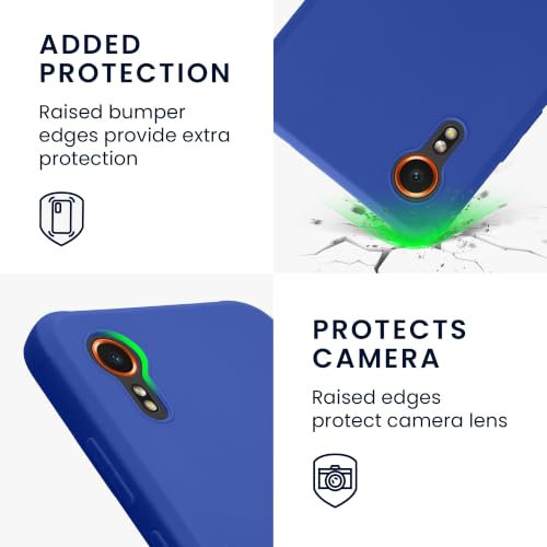 kwmobile Case Compatible with Samsung Galaxy Xcover7 Case - Soft Slim Protective TPU Silicone Cover - Baltic Blue - color: Baltic Blue