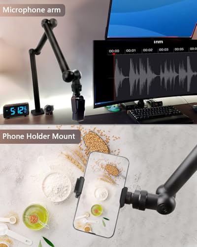 HEMMOTOP Magic Arm Desk Mount/Clamp, 28"