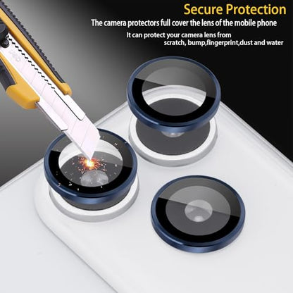 Camera Lens Protector for iPhone 17 Pro/17 Pro Max, Dark Blue - color: Dark Blue