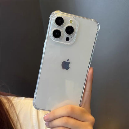 1pc Case for iPhone 15 Pro 6.1-Inch, Non-Yellowing Shockproof Phone Bumper Cover, Anti-Scratch Clear Back (Clear) - size: iPhone 15 Pro
