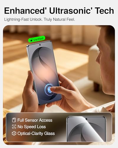 SMARTDEVIL Tempered Glass for Samsung Galaxy S25 Ultra Screen Protector [3 Pack],Fingerprint Unlock Compatible, HD Anti-Glare, 9H Scratch Resistant, Fast & Easy, SmartPull Box Bubble-Free Install - size: S25 Ultra 6.9 inches