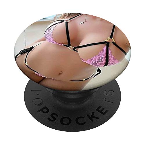 Sexy Lingerie Girl With Great Tits-Hot Girl in Bra & Panties PopSockets Grip and Stand for Phones and Tablets