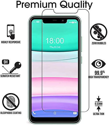 3 Pack for BLU G65L Screen Protector,Case Friendly, Scratch Resistant Bubble Free Anti-Fingerprints HD Clear,Tempered Glass Film for BLU G65L