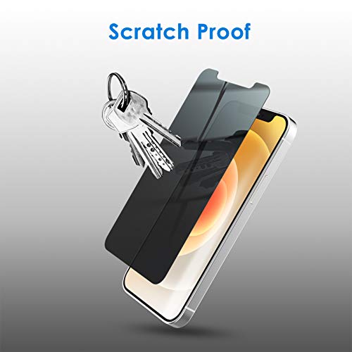 JETech Privacy Screen Protector for iPhone 12/12 Pro, 2-Pack - size: iPhone 12/12 Pro