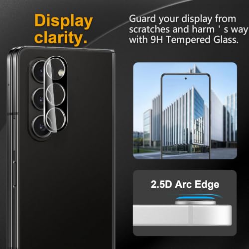 3 Pack Camera Lens Protector for Samsung Galaxy Z Fold 5 - size: Galaxy Z Fold 5