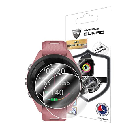 IPG for Garmin Forerunner 265s, Case Dimention: 42mm Hydrogel Screen Protector (2 Units) Invisible HD Clear Film Anti Scratch Guard-Smooth/Self-Healing/Bubble for Forerunner265s-42mm - size: Forerunner 265s-42mm