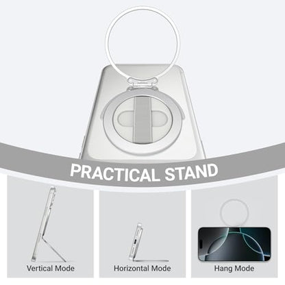 Grat 4 for Magsafe Magnetic Phone Grip Stand, Silver - color: Silver
