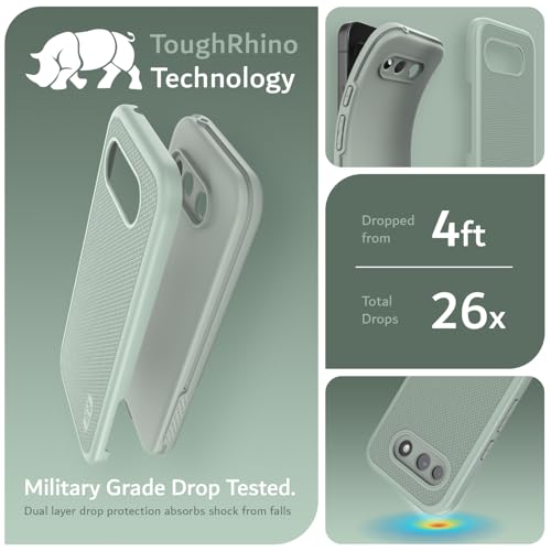 TUDIA for Google Pixel 10a Case (2026) - [MergeGrip] Dual Layer Heavy Duty Slim [Military Grade Drop Tested] Shockproof Protective Pixel 10A Phone Cases - Green Lily - color: Green Lily, size: Pixel 10a Standard