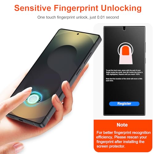 2 Pack for Samsung Galaxy S25 Ultra Matte Privacy Screen Protector 6.9 Inch[Not Glass], Anti-Scratch, Anti-Glare, Support fingerprint Unlock - size: Samsung Galaxy S25 Ultra 6.9 Inch