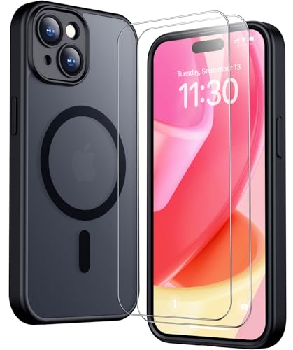 SPIDERCASE Magnetic for iPhone 15 Case, Black - color: Black, size: Iphone 15 6.1''