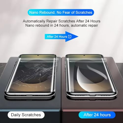 [2 Pack] Hydrogel Flexible Screen Protector for Samsung Galaxy S26+, Upgraded Non-breakable HD Clarity Soft TPU Protective Film [Anti-Scratch] [Bubble Free] (Not Glass) - color: Samsung Galaxy S26+