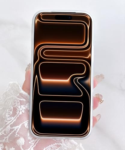 Qokey Compatible for iPhone 17 Pro Max Case, Cute Stripes Aesthetics Phone Cover, Glossy Soft TPU Slim Lightweight Fashion Shockproof Case for Women, Blue and White - color: Blue and White Stripes