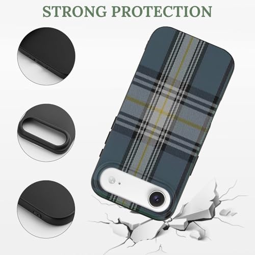 Clan MacDowall TartanAnti-Yellowing Soft TPU Phone Case for iPhone 17, Shockproof and Scratch-Resistant Case - color: black-style-210