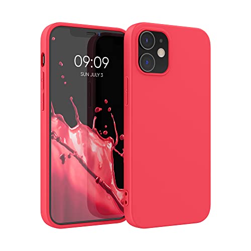 kwmobile Case Compatible with Apple iPhone 12 / iPhone 12 Pro Case - Soft Slim Protective TPU Silicone Cover - Awesome Pink - color: Awesome Pink