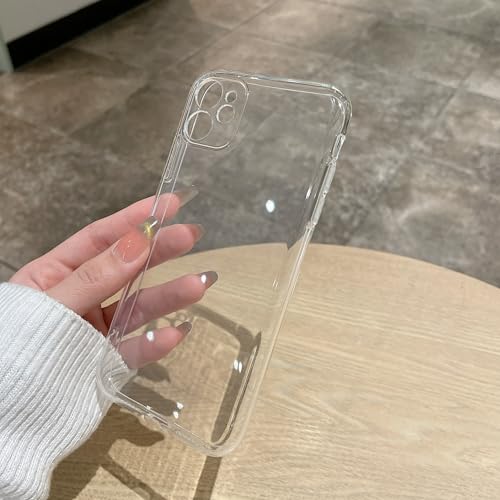 Clear Case for iPhone 12 Case.Soft Phone Cover Slim Light Full Protection Shockproof (Clear, for iPhone 12) - size: For iPhone 12