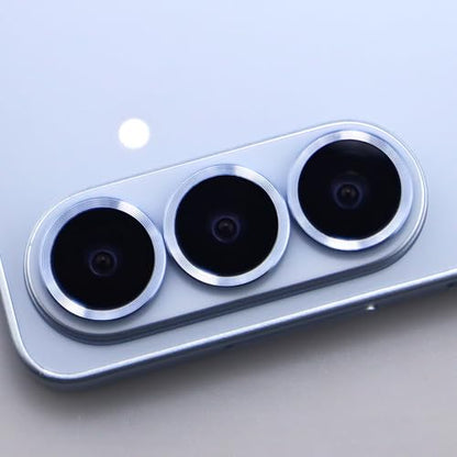 for Samsung Galaxy S26 / S26 Plus Camera Lens Protector Metal Ring Tempered Glass Lens Cover Accessories (Sky Blue) - color: Sky Blue