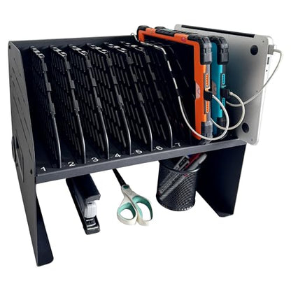 10-Device Laptop & Tablet Charging Station with 6 AC & 4 USB - size: 10-Device