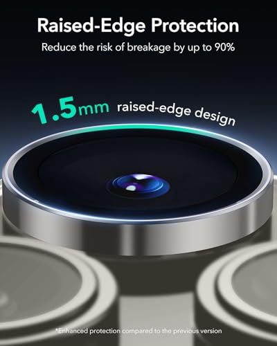 ESR for iPhone 17 Pro Max/17 Pro Camera Lens Protector, 1 Pack, Titanium - color: Titanium