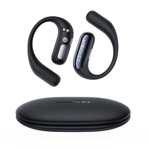 Acefast AceFit Air Open Ear Headphones, Wireless Earbuds with Rich Bass, Bluetooth 5.4 Sports Headphones with Charging Case, 32H Playtime Earbuds IP54 Waterproof for Running, Cycling, Walking, Workout