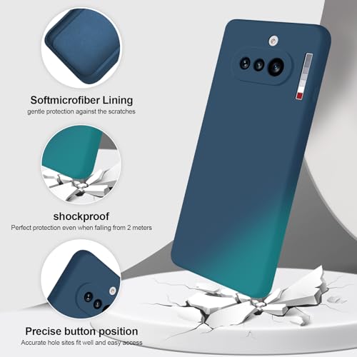 GiiYoon Silicone Case for Nothing Phone 4a, Blue - color: Blue, size: Nothing Phone 4a