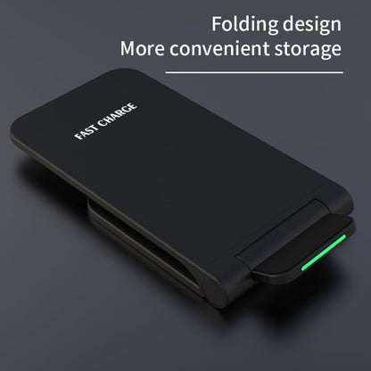 15W Wireless Charger Dual Coil Foldable Mobile Phone Fast Charging Stand Pad for iPhone 17 16 15 14 13 12 11 Xr X Pro Max Samsung S21 S20 S8 9 Huawei Xiaomi LG (White NO Cable) - color: White NO Cable