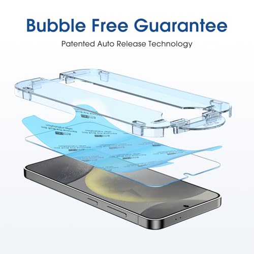 amFilm OneTouch for Samsung Galaxy S24 Screen Protector 6.2" Tempered Glass - size: S24-6.2"