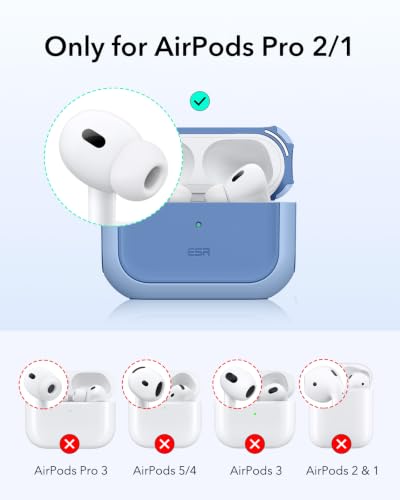 ESR for AirPods Pro 2 Case, Compatible with MagSafe, Navy Blue - color: Navy Blue, size: AirPods Pro 2&1 Case