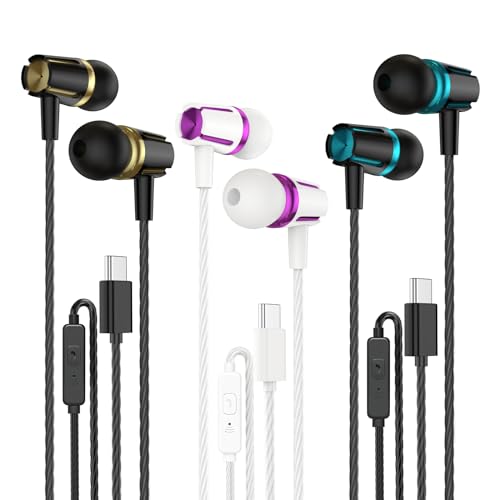 Rayleigh Earbuds Wired Mic Noise-Isolating Heavy Bass Stereo - color: White