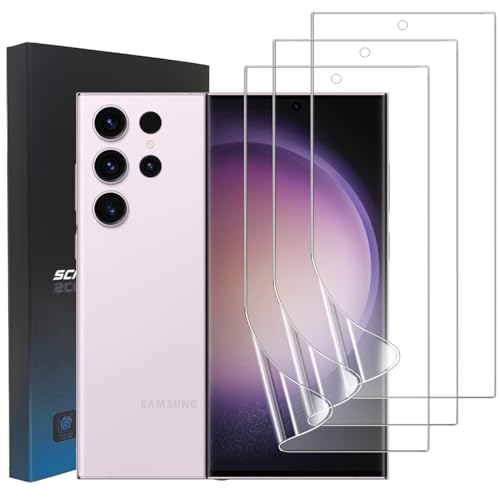 3 Pack Soft TPU Screen Protector for Samsung Galaxy S23 Ultra 5G 6.8 inch - size: Samsung Galaxy S23 Ultra