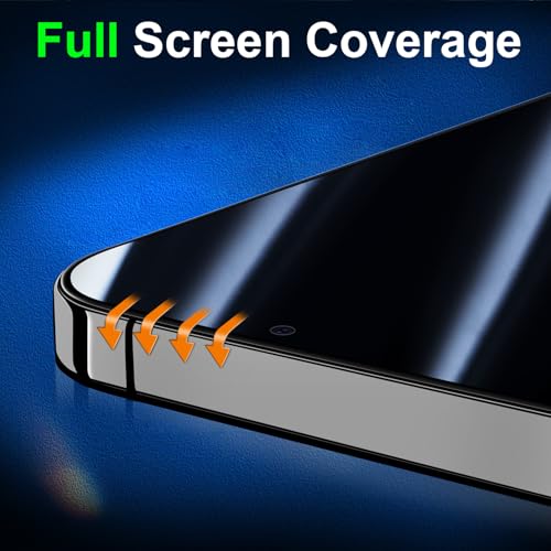 1 Pack for iPhone 15 Plus Privacy Screen Protector, Anti Spy Private Tempered Glass Film, 9H Hardness, Case Friendly - size: iPhone 15 Plus 6.7 Inch