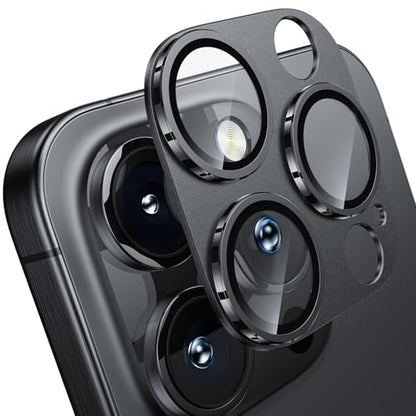 WSKEN for iPhone 16 Pro/iPhone 16 Pro Max Camera Lens Protector - Matte - color: Black Titanium