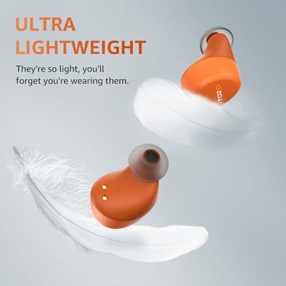 TOZO A1 Wireless Earbuds Bluetooth 5.3 Light Weight in Ear Headphones - color: Orange
