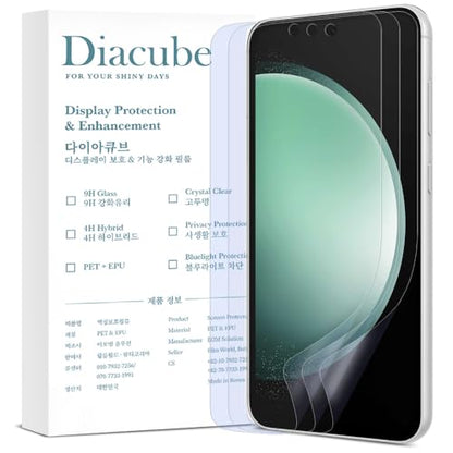 3-Pack Anti-Blue Light Matte Screen Protector For Samsung Galaxy S23 FE [Support Fingerprint Unlock] Anti-Glare, Anti-Fingerprint [Eye Protection] Bubble-Free Installation with Alignment Jig - size: Galaxy S23 FE