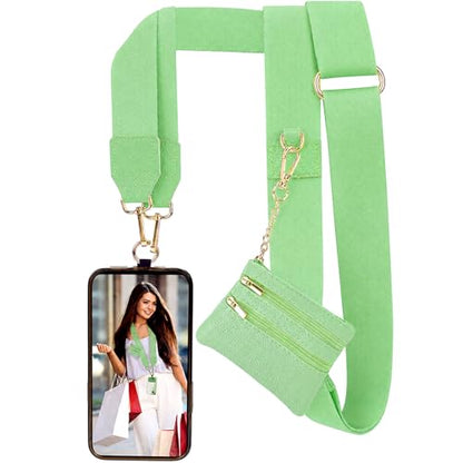 XANGNIER Clip and Go Strap for Phone with Wallet Crossbody,Avocado Color - color: Avocado Color