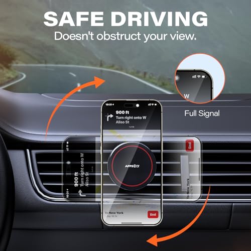 APPS2Car for MagSafe Car Mount, Magnetic Phone Holder for Car Air Vent - color: Magsafe 1-Pack
