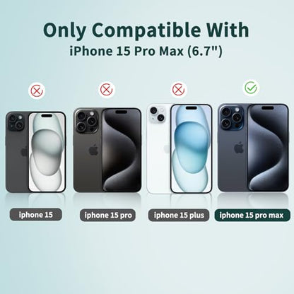 3 Pack Anti-Blue Light Screen Protector for iPhone 15 Pro Max - size: iPhone 15 Pro Max