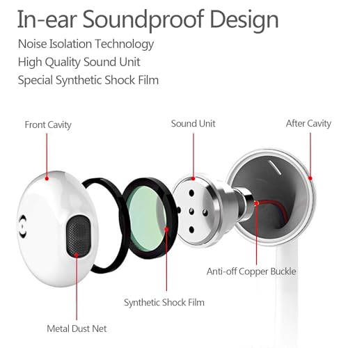 USB C Headphones for iPhone 17 16 15 Pro Max USB C Wired Earbuds with Mic - size: 2 Pack(USB C - White and Black)