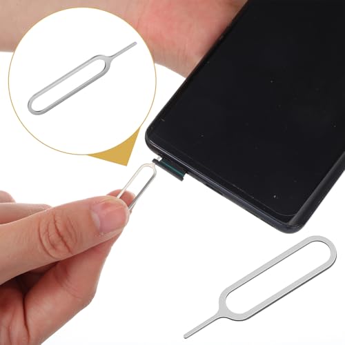 16Pcs Sim Card Removal Tool Set, Sim Ejector Tool Smooth and Burr-Free SD Card Removal Tools Key Cards Tray Ejector Pins for All Cell Phones