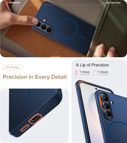 Ultra Thin Case for Samsung Galaxy S26, Silky Touch Anti-Fingerprint, Slim Hard PC Matte Cover Compatible with Mag-Safe Anti-Scratch Shockproof Protective Cases for Samsung S26 5G (Blue) - color: Blue