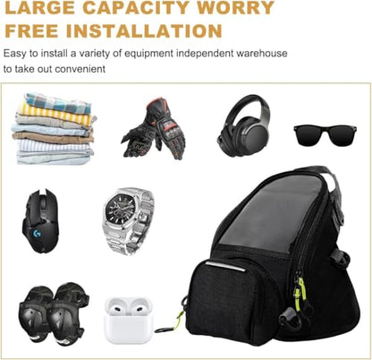 Motorcycle Bag for Suzuki GSX1300R Hayabusa 1999-2016, Waterproof and Durable Motorbike Bag Touch Screen Phone Bag Easy to Install Scratch-Resistant