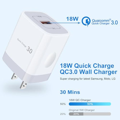 Wireless Charger Fast Charging Pad 15W with 18W Quick Charger Block Cargador Inalambrico Compatible with Samsung Galaxy S25 Edge Ultra S25+ S25 Plus Z Fold 6 Flip 6 5 S24 S24+ S24 S23 FE S22 S21 S20