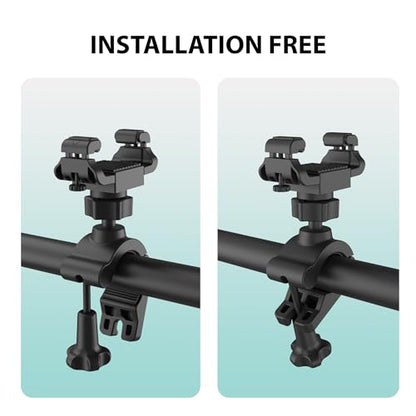 UPPEL Bike Phone Mount 360° Rotatable Bike Phone Holder Universal Cell Phone Bicycle Stand for iPhone and More 3.5-7 inch Cellphone - 2.1-3.5 in Width-Black
