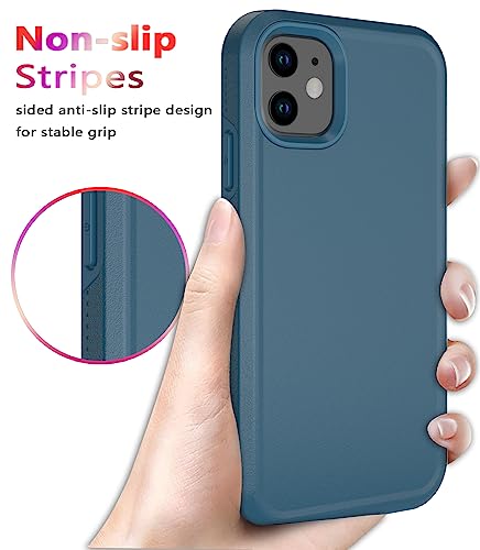 Diverbox for iPhone 11 Case [Shockproof] [Dropproof] [Tempered Glass Screen Protector],Heavy Duty Protection Phone Case Cover for Apple iPhone 11 (Blue-2in1) - color: Blue-2in1