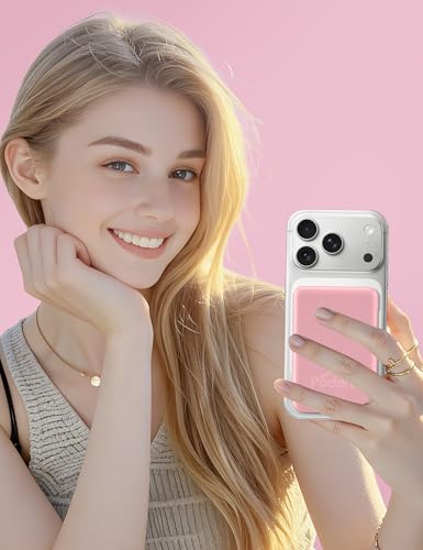 podoru for Magsafe Power Bank, 10000mAh Magnetic Portable Charger - color: Pink