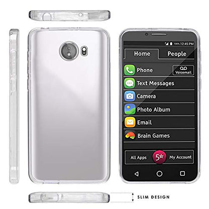 Compatible with GreatCall Jitterbug Smart2 (5.5” Screen) Smartphone Compatible with Seniors/Phone Skin Case Slim - color: Deer Outdoors Hunting Camo