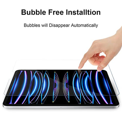 Gerutek 2-Pack Screen Protector for iPad Pro 11 inch (2022/2021/2020/2018),Tempered Glass iPad Air 5th /Air 4th Gen [Bubble-Free][Ultra Clear] [Anti Scratch] Compatible with Face ID/Apple Pencil - size: ipad air 5/air 4/iPad pro 11