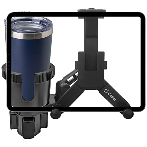 Cellet Tablet Mount with a Cup Holder Base Compatible for Apple iPad Pro, Air, Mini, Samsung Galaxy Tab, Surface Go (Extra Cup) - style: Tablet Extra Cup