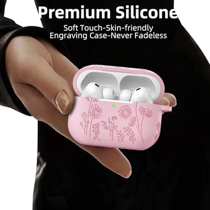 Lerobo for AirPods Pro 3 Case with Cleaner Kit & Keychain, Pink - color: A-Pink, size: AirPods Pro 3