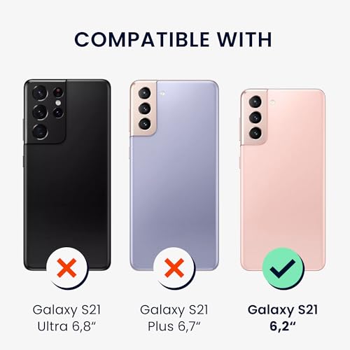 kwmobile Case Compatible with Samsung Galaxy S21 Case - Slim TPU Silicone Phone Cover - Soft Touch Finish - Gray Green - color: gray green, size: Galaxy S21